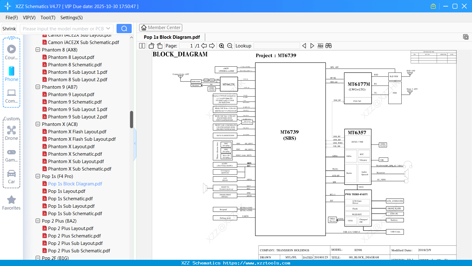 Tecno Pop 1s Block Diagram